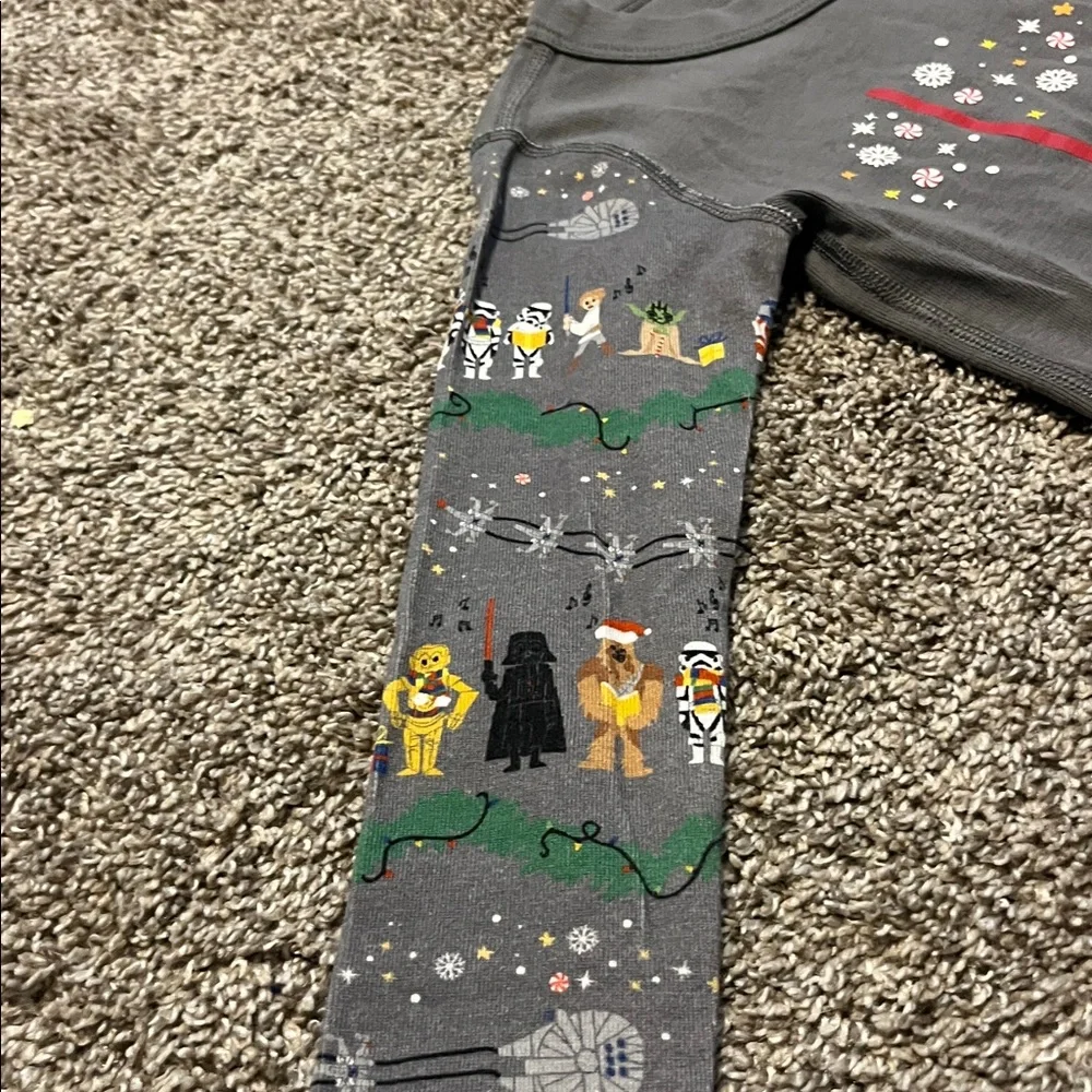 Hanna Andersson Kids‎ Gray Star Wars Two Piece Pajamas Size 8